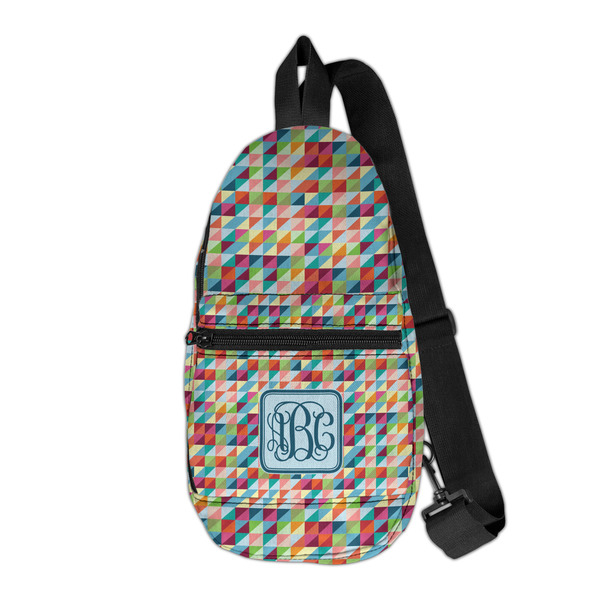 Custom Retro Triangles Sling Bag (Personalized)