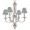 Retro Triangles Small Chandelier Shade - LIFESTYLE (on chandelier)