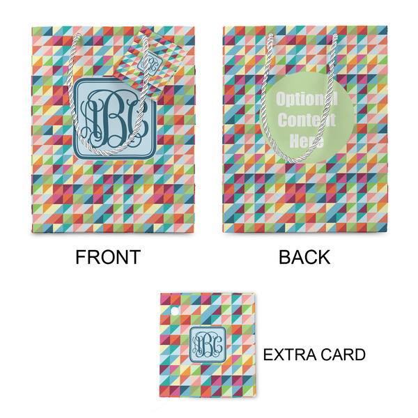 Retro Triangles Small Gift Bag - Approval