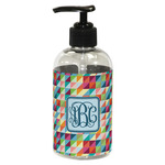 Retro Triangles Plastic Soap / Lotion Dispenser (8 oz - Small - Black) (Personalized)