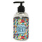 Retro Triangles Plastic Soap / Lotion Dispenser (8 oz - Small - Black) (Personalized)