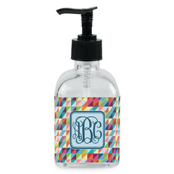 Retro Triangles Glass Soap & Lotion Bottle - Single Bottle (Personalized)