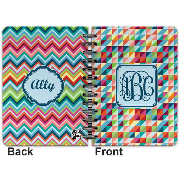 Retro Triangles Spiral Journal 5 x 7 - Apvl