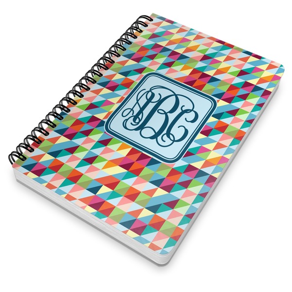 Retro Triangles Spiral Journal 7 x 10 - Main