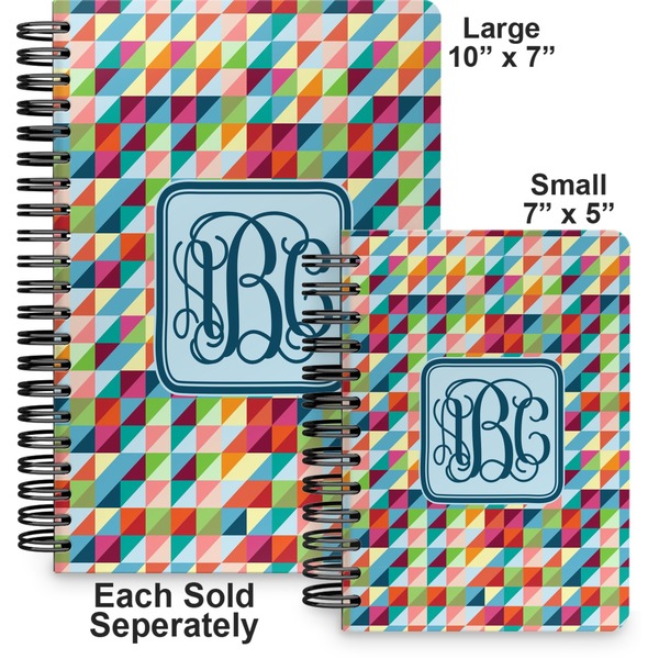 Retro Triangles Spiral Journal - Comparison