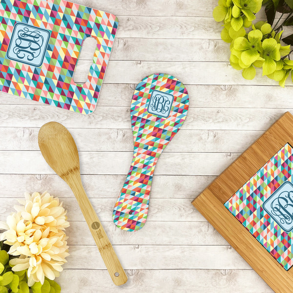 Retro Triangles Spoon Rest Trivet - LIFESTYLE