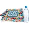 Retro Triangles Sports Towel Folded with Water Bottle