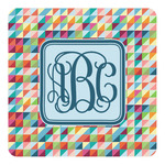 Retro Triangles Square Decal - Medium (Personalized)