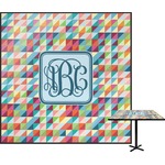 Retro Triangles Square Table Top (Personalized)
