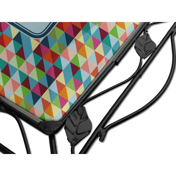 Retro Triangles Square Trivet - Detail