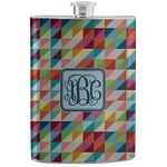 Retro Triangles Stainless Steel Flask (Personalized)