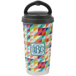 Retro Triangles Stainless Steel Coffee Tumbler (Personalized)