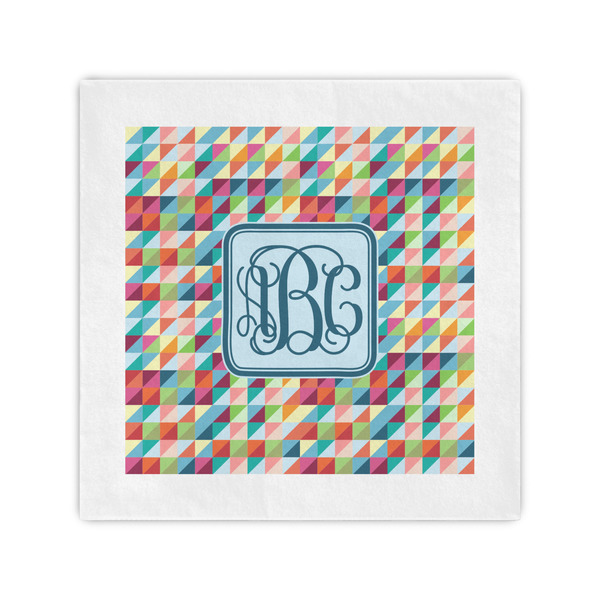 Custom Retro Triangles Cocktail Napkins (Personalized)