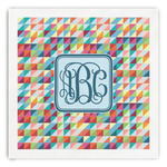 Retro Triangles Paper Dinner Napkins (Personalized)