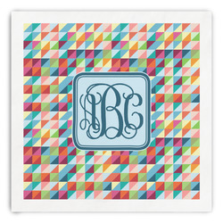 Retro Triangles Paper Dinner Napkins (Personalized)