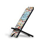 Retro Triangles Stylized Cell Phone Stand - Large (Personalized)