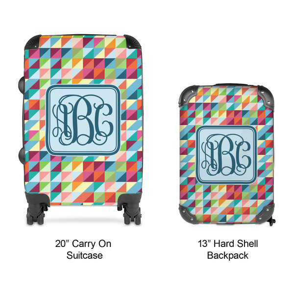 Retro Triangles Suitcase Set 4 - APPROVAL