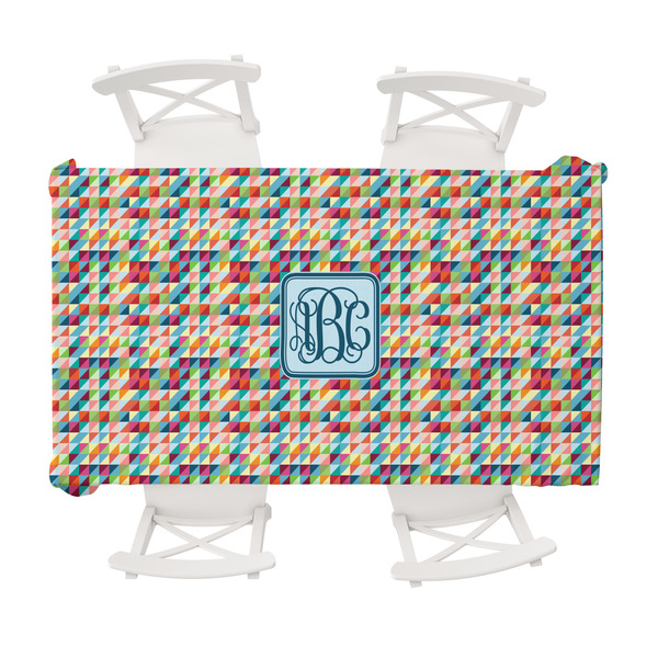 Custom Retro Triangles Tablecloth - 58"x102" (Personalized)