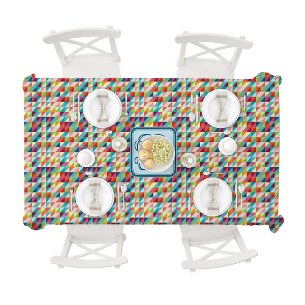Retro Triangles Tablecloths (58"x102") - TOP VIEW