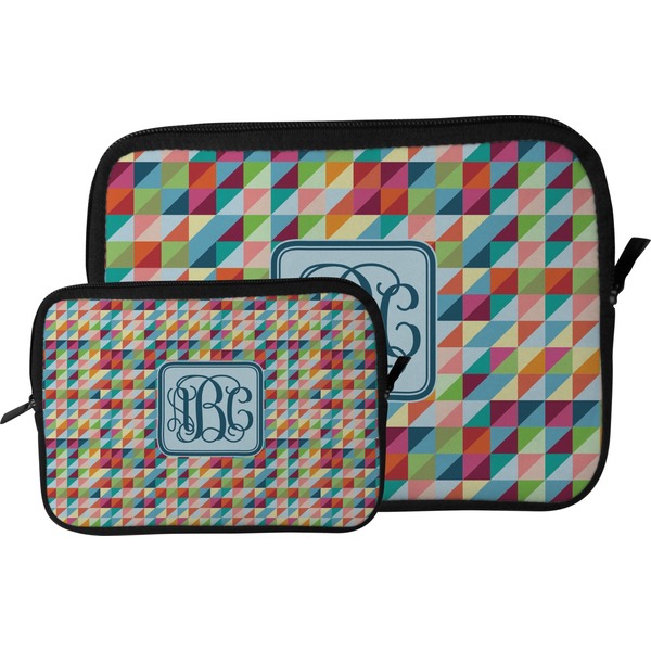 Retro Triangles Tablet Sleeve (Size Comparison)