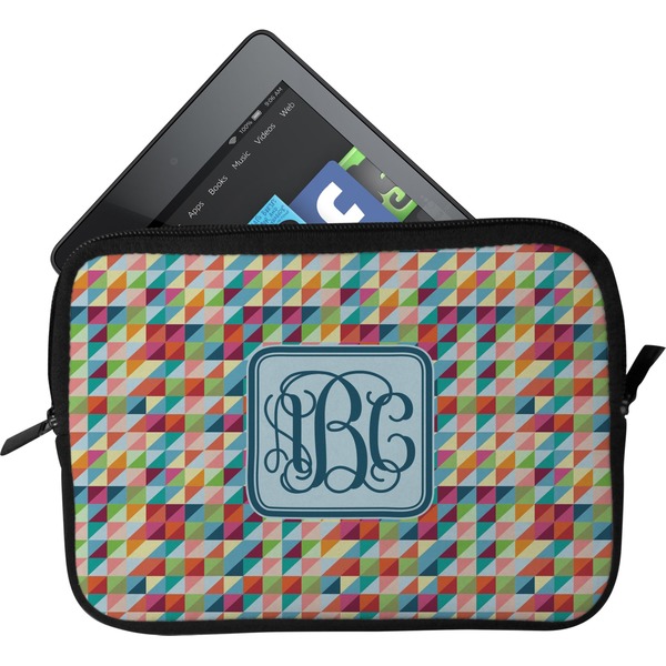 Custom Retro Triangles Tablet Case / Sleeve - Small (Personalized)