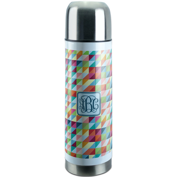 Custom Retro Triangles Stainless Steel Thermos (Personalized)