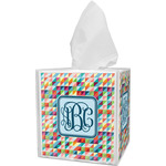 Retro Triangles Tissue Box Cover (Personalized)