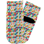 Retro Triangles Toddler Ankle Socks (Personalized)