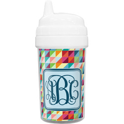 Retro Triangles Toddler Sippy Cup (Personalized)