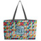 Retro Triangles Beach Totes Bag - w/ Black Handles (Personalized)