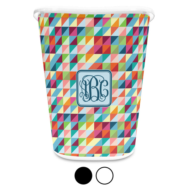 Retro Triangles Custom Waste Basket