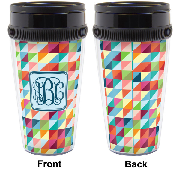 Retro Triangles Travel Mug Approval (Personalized)