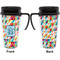 Retro Triangles Travel Mug with Black Handle - Approval