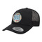 Retro Triangles Trucker Hat - Black (Personalized)