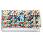 Retro Triangles Vinyl Checkbook Cover (Personalized)