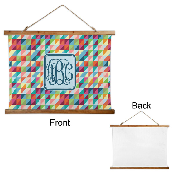 Retro Triangles Wall Hanging Tapestry - Landscape - APPROVAL