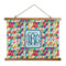 Retro Triangles Wall Hanging Tapestry - Wide (Personalized)