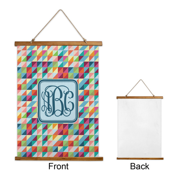 Retro Triangles Wall Hanging Tapestry - Portrait - APPROVAL