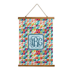Retro Triangles Wall Hanging Tapestry - Tall (Personalized)