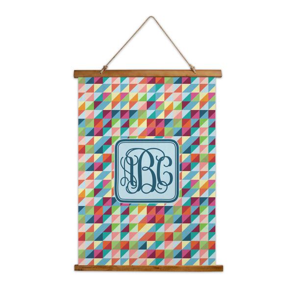 Custom Retro Triangles Wall Hanging Tapestry - Tall (Personalized)