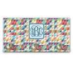 Retro Triangles Wall Mounted Coat Rack (Personalized)