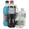 Retro Triangles Water Bottle Label - Multiple Bottle Sizes