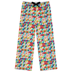 Retro Triangles Womens Pajama Pants - XS