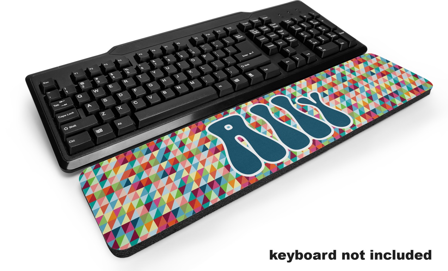 Custom Retro Triangles Keyboard Wrist Rest (Personalized) YouCustomizeIt