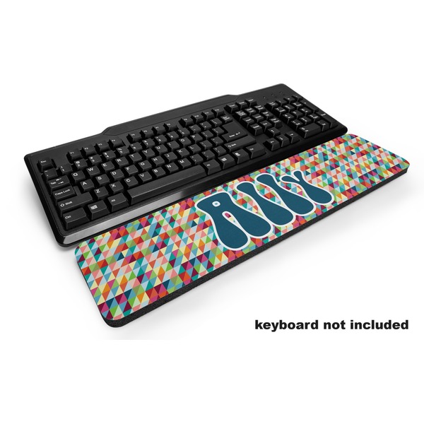 Custom Retro Triangles Keyboard Wrist Rest (Personalized)