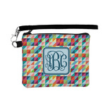 Retro Triangles Wristlet ID Case w/ Monogram