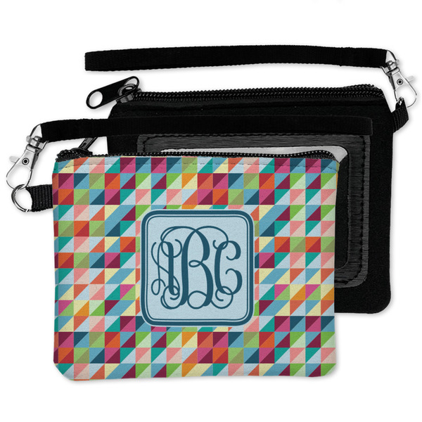 Retro Triangles Wristlet ID Cases - MAIN