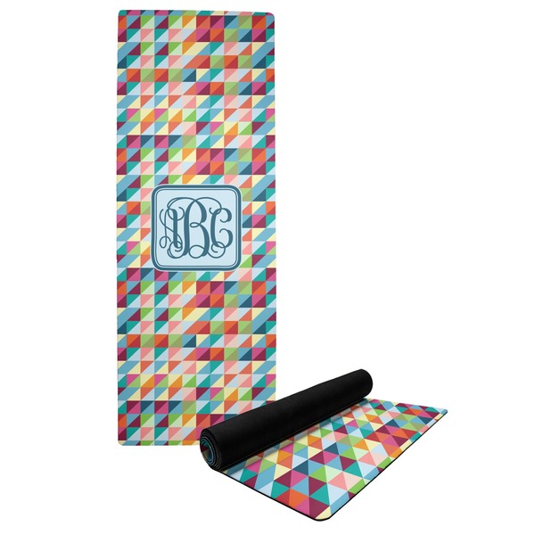 Custom Retro Triangles Yoga Mat (Personalized)