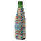 Retro Triangles Zipper Bottle Cooler - ANGLE (bottle)