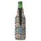 Retro Triangles Zipper Bottle Cooler - BACK (bottle)